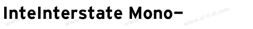 InteInterstate Mono字体转换